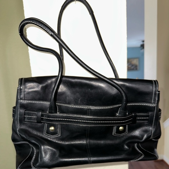 Coach Black Large Hampton Leather Satchel 12461 - Picture 6 of 6